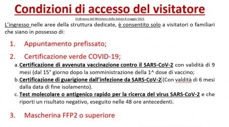 condizioni di accesso del visitatore