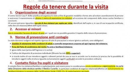 nuove regole per visite familiari